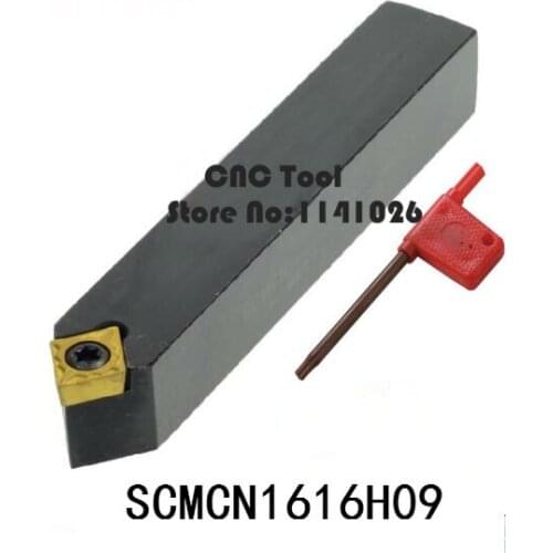 SCMCN1616H09 16*16mm Metal Lathe Cutting Tools Lathe Machine CNC Turning Tools External Turning Tool Holder S-Type SCMCN