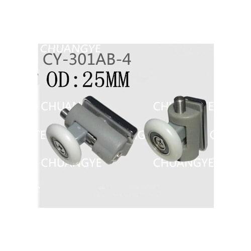 Bathroom glass door sliding door shower door roller 8pcs Outer diameter 25mm