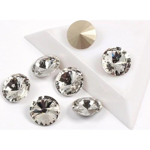 YANRUO 1122 Rivoli Crystal Best Quality Fancy Rhinestone Nail On Rhinestones Beauty Glitter Stones Crystals Nail Appliques DIY