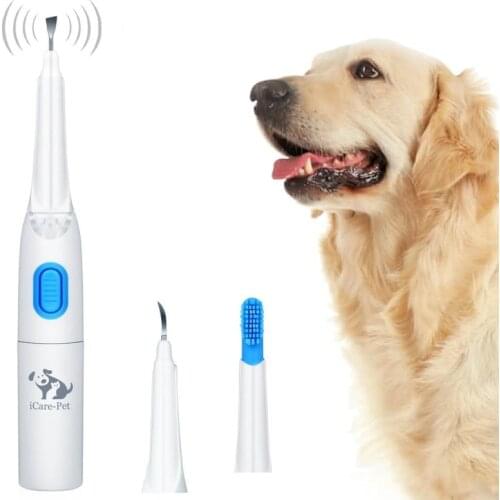 Ultrasonic Electronic Dog Toothbrush Dental Calculus for Home & Clinic Pet Teeth Cleaner