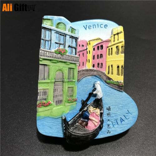 Venice European Rome Italy Tourism Scenery Refrigerator Magnet 3D Fridge Magnet Sticker Travel Souvenir Kitchen Home Decoration