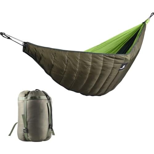 1/2 Person Hammock Ultralight Outdoor Camping Hammock Underquilt Portable Winter Warm Under Quilt Blanket Cotton Hammock