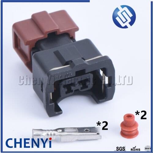 2 Pin Automotive waterproof connector PB185-02027 PC025-02850 sensor plug for Wira MMC,4G91,4G92,4G93 Fuel Injector Socket