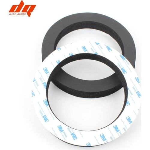 2 pcs 6.5 Inch Car Speaker Ring Bass Door Trim Sound Insulation Cotton Audio Speakers Sound Self Adhesive Insulation Car