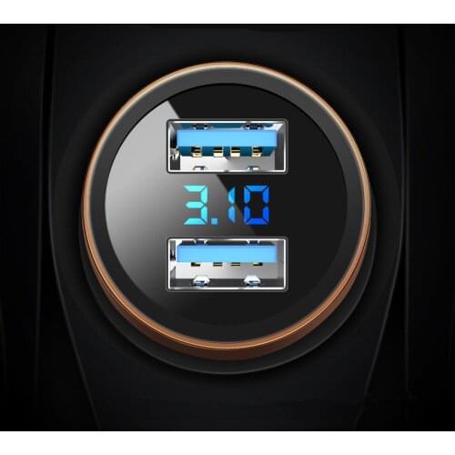3.1A Dual USB Car Charger LED Display For Chevrolet Cruze Captiva Matiz TRAX Aveo Sonic Lova Sail EQUINOX Impala Suburban Activ