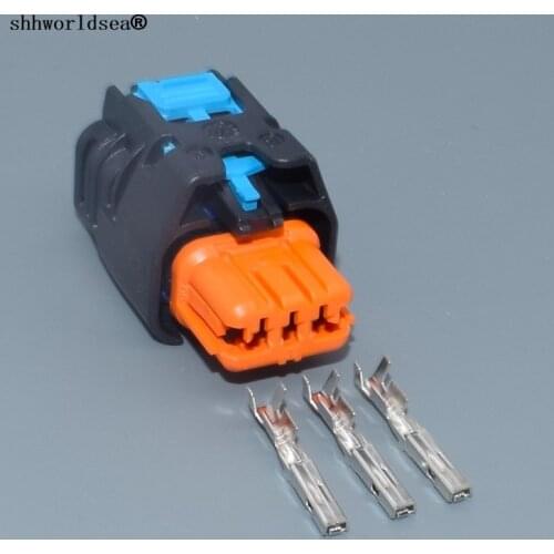 Shhworldsea 3 pin car plastic housing plug auto wiring harness cable auto connector female auto electrical accessories 13847082