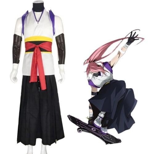 Anime SK8 the Infinity Costumes Halloween Party Cherry Blossom Cosplay Kimono Suits SK Eight Wig Resistant Hair For Women Mens