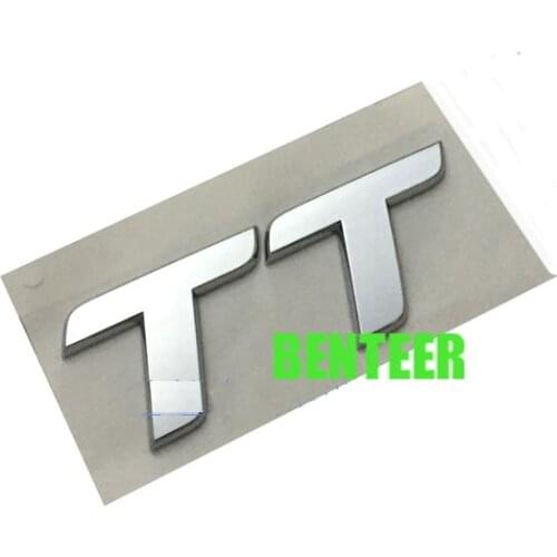 Car Emblem Badge Decal Rear Chrome for Audi TT Roadster TDI