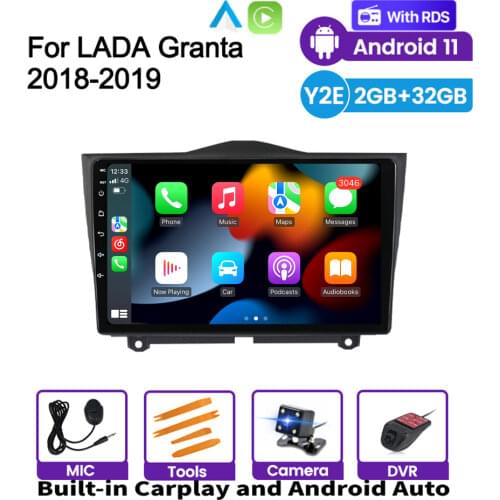 Android IPS For LADA ВАЗ Granta Cross 2018 2019 Car Radio Multimedia Video Player Navigation GPS Support Video Output 2Din