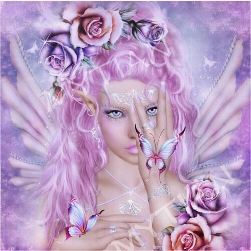 Butterfly fairy woman wedding decor embroidery pattern resin full square/round 5D diy diamond painting cross stitch mosaic arts