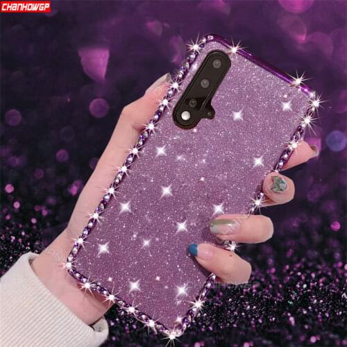 Soft Glitter Diamond Cases For Huawei Honor 30 30S 20 Pro 10i 10 Lite 9X 9A 8C 8S 8A 8X View 30 20 Play 4T Pro Bling TPU Cover