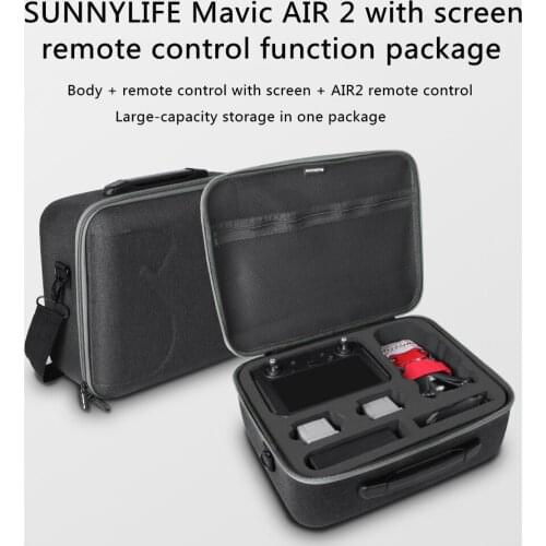 For DJI Mavic Air 2 With Screen Remote Control Storage Bag Body Remote Control Accessory Box Shoulder Bag