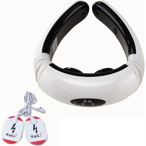 Electric 3D fit Pulse Back and Neck Massager Heating Pain Relief Health Care Relaxation Tool Intelligent Cervical Massager