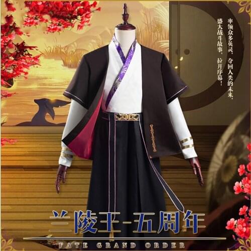 Anime Fate/Grand Order FGO Lang Lin Wang 5th Anniversary Battle Suit Uniform Cosplay Costume Halloween Women Free Shipping 2020