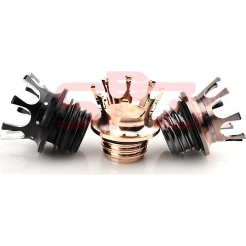 Motorcycle For Gas Cap King Crown Style Flush Oil Fuel Tank Cap For Harley Sportster XL 883 1200 Road King Dyna FLST Fat Boy