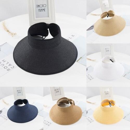 Top Selling Sun Hat For Women Wide Rollable Drafting Caps Summer Sunscreen Cap Beach Visor Hats шляпа женская Dropshipping