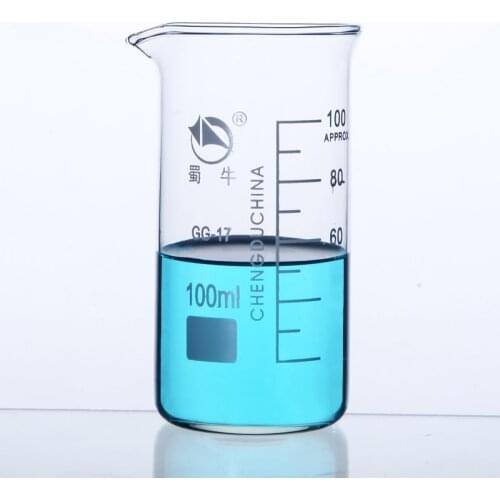 50-1000ml Borosilicate Graduated Glass Beaker in tall form glass measure cup Laboratory Equipment
