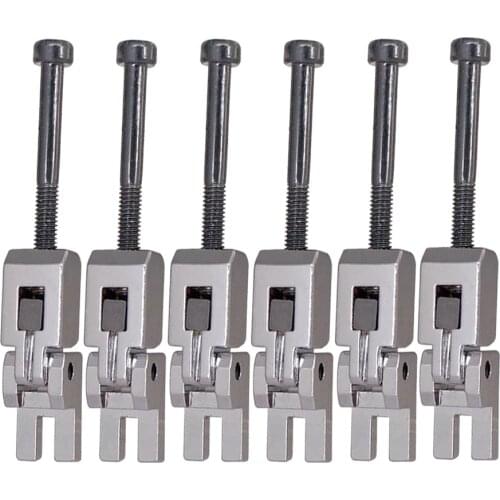 Pack of 6pcs Metal Double Tremolo Bridge String Saddles for Electric Guitar
