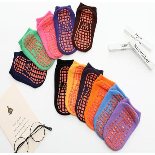 Children Sokken indoor floor sox dispensing non-slip socks playground Sock Kids Boy Girl exercise trampoline socks