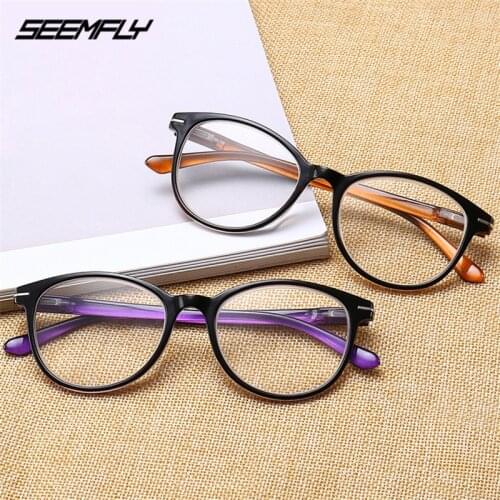 Seemfly Fashion Men Women Reading Glasses Classic Spring Feet HD Presbyopia Eyewear Diopter +1.0 +1.5 +2.0 +2.5 +3.0 +3.5 +4.0
