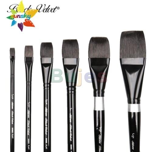 Original America Black Velvet Portable Squirrel hair Watercolor pen series Cat tongue brush Black blade brush art supplies