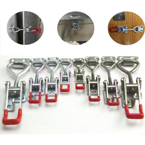 Adjustable Cabinet Boxes Lever Handle Lock Hasp Toggle Latch Catch Toggle Clamp For Sliding Door Furniture Hardware