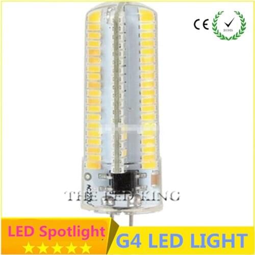 High power silicone Bulb 3W 5W 9W 12W 15W 21W SMD 3014 G4 LED AC220V 24 32 48 64 104 152LED Chandelier Replace 20W - 80W halogen