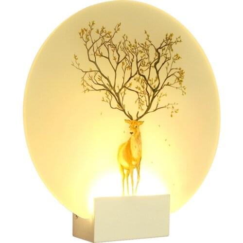 Modern Romantic Picture Classic Wall Lamp for Bedside Bedroom Stair Corridor Porch Nordic Home Decorate LED Lighting Lamps