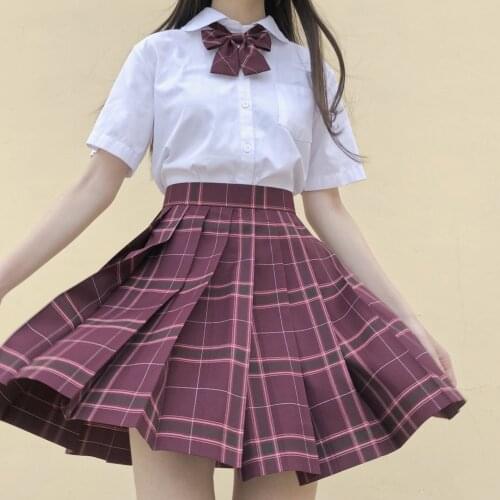 Women Purple Black Gothic Pleated Plaid Skirt Summer High Waist Korean Harajuku Japanese Cute Sexy Mini A-line Skirts JK Cosplay