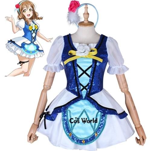Love Live Sunshine Aqours WATER BLUE NEW WORLD Kunikida Hanamaru Tops Dress Uniform Outfit Anime Cosplay Costumes