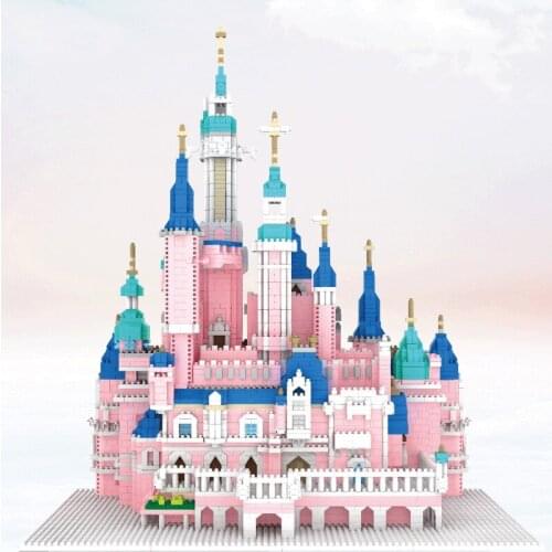 ZRK Cartoon Dream Tale Castle Model Mini Building blocks Architecture Builder Bricks Educational Toys Anime Gifts for Kids 7822