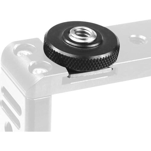 1/4" Flash Cold Shoe Mount Adapter Tripod Screw Converter Adapters With Single Nuts For DSLR Camera Rig Monitor LED Video Light