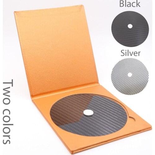 1PCS Carbon Fiber CD Tape Disc Mat Base Tuning pad HiFi Audio turntable machine Anti-shock Shock Absorber Vibration Absorption