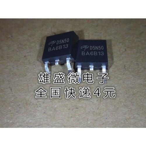 100% Original New In Stock AOD5N50 MOS 5A 500V TO252 :D5N50 10pcs/lot