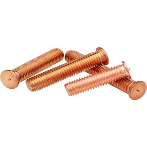 1000pcs M3*6/8/10/12/15 Weld Threaded Studs for Capacitor Discharge Welding Spot Screws Nails Copper Plated