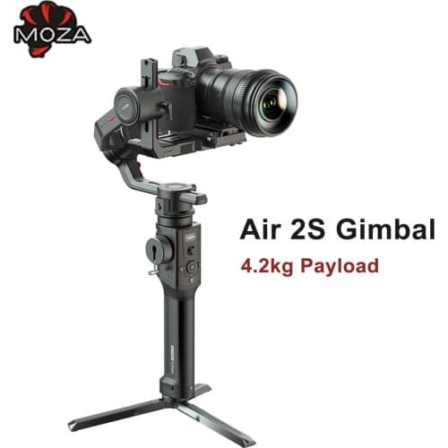 MOZA Air 2S 3-Axis Handheld Gimbal Camera Stabilizer 4.2kg Payload Smart Micro HandWheel Gimbal for Mirrorless DSLR cameras