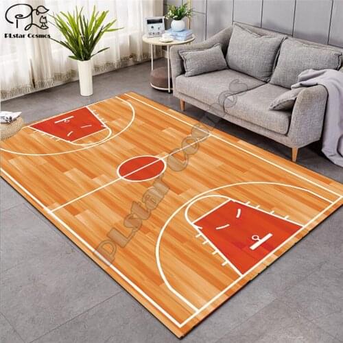 Carpet 3D Basketball Larger Mat Flannel Velvet Memory soft Rug Play Game Mats Baby Craming Bed Area Rugs Parlor Decor 014