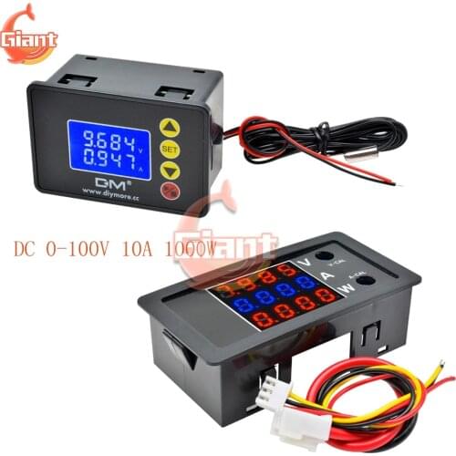 DC 0-100V 10A 1000W LED Display Voltage Current Power Tester Meter Volt Detector Monitor Digital Voltmeter Ammeter Wattmeter 5V