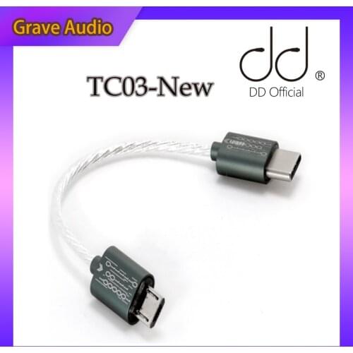 DD ddHiFi TC03 All-New Upgraded Type-C to Micro USB Data Cable to Connect Your Smartphone/Computer with Micro DAC/DAP/Amplifier