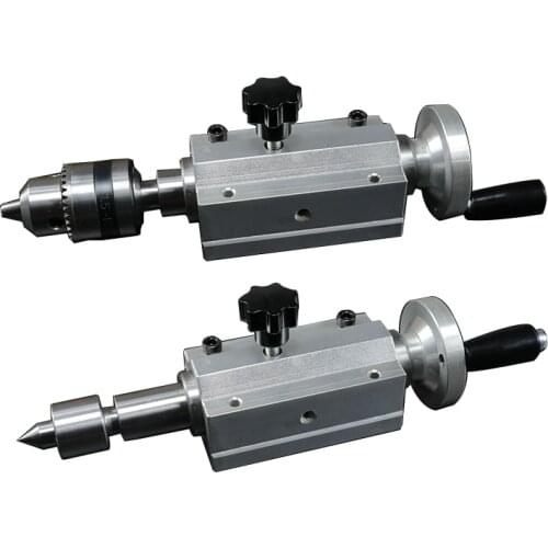 Woodworking lathe bead machine rotary MT1 tailstock, thimble, drill chuck, live center