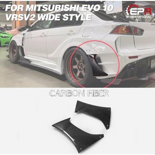 For EVO 10 VRSV2 Wide Style carbon fiber Rear Bumper Air Duct trim