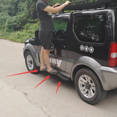 High quality Manganese steel Running Boards Side Step Bar Pedals For Suzuki Jimny JB33 JB43 1998-2017