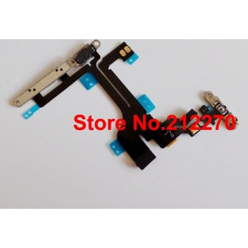 YUYOND Free DHL EMS New Power Volume & Mute Button Flex Cable With Metal Bracket For iPhone 5C Wholesale