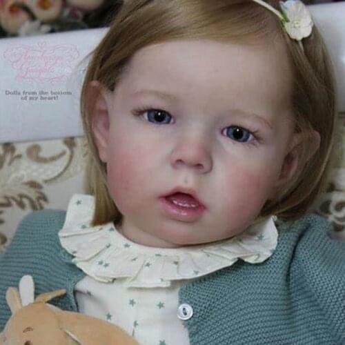 Reborn Baby Doll 28 Inches Lifelike bebe reborn toddler Vinyl Unpainted Dolls for Girls DIY Blank Doll Kit Birthday Gift