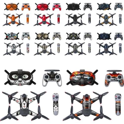 Aircraft Sticker Set Waterproof Scratch-proof PVC Decals Suitable For DJI FPV Aircraft Flight Glasses V2 Remote Control 2