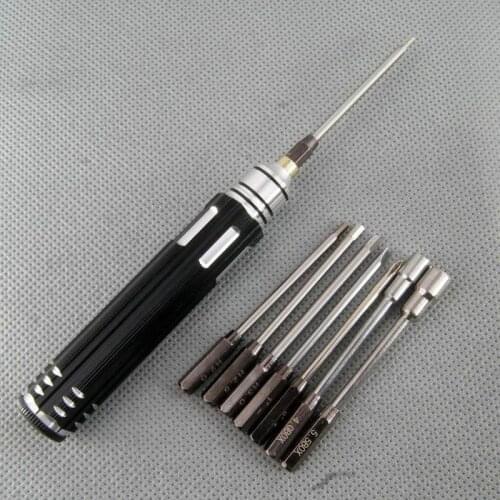 RC Model Multi-Function 8 in 1 Screwdriver Hexagon Screws Model Car Maintenance Tool Screwdrivers for 1/10 RC Cars