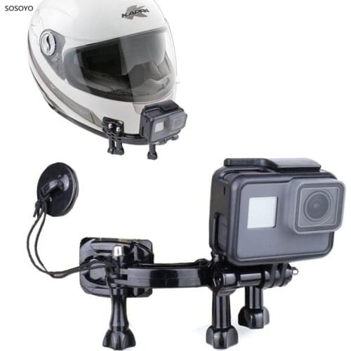 Adjustable Motorcycle Helmet Chin Bracket Fixed Mount Adapter Set For GoPro Hero 7 6 5 4 Action Camera Accessories
