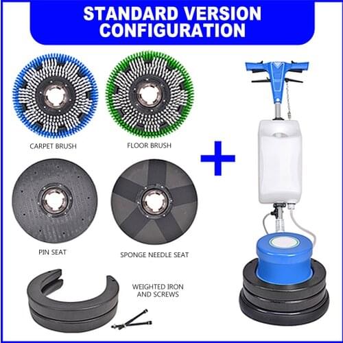 Hand Push Mini Powered Electric Floor Scrubber Polishing Cleaning Machine Floor Washing Machine Waxing Polisher