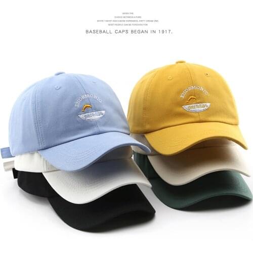 SLECKTON Cotton Baseball Cap for Women and Men Fashion Dolphin Embroidery Caps Casual Snapback Hat Soft Top Hats Sun Cap Unisex
