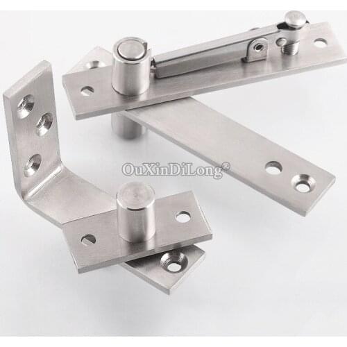 Brand New 304 Stainless Steel Heavy Door Hinges Invisible Concealed Rotary Door Pivot Hinges Install Up and Down
